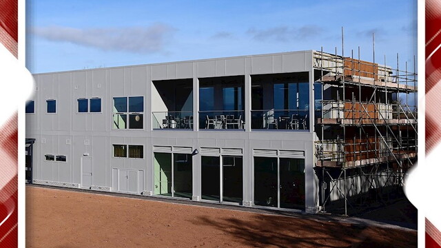 📝 Modular building installation phase beings at Cliff Hill Training ...