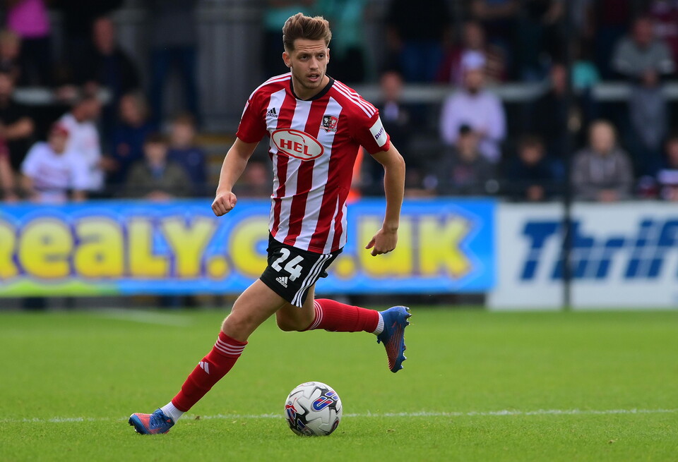 Jack Fitzwater playing at St James Park