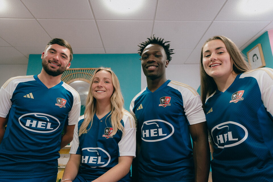 Exeter City's new away kit