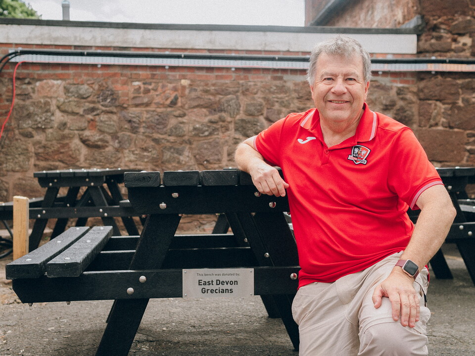 East Devon Grecians bench