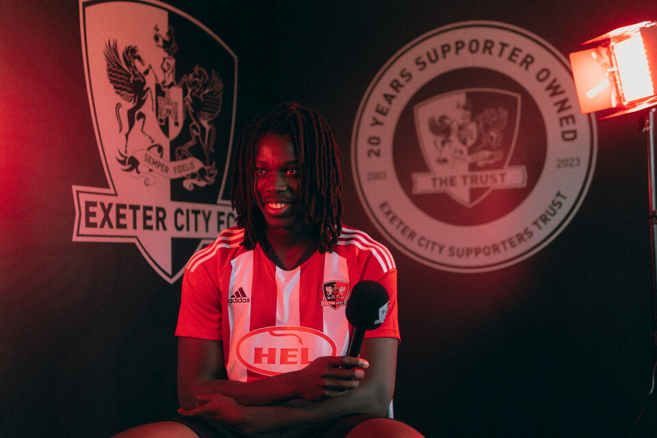 Johnly Yfeko being interviewed