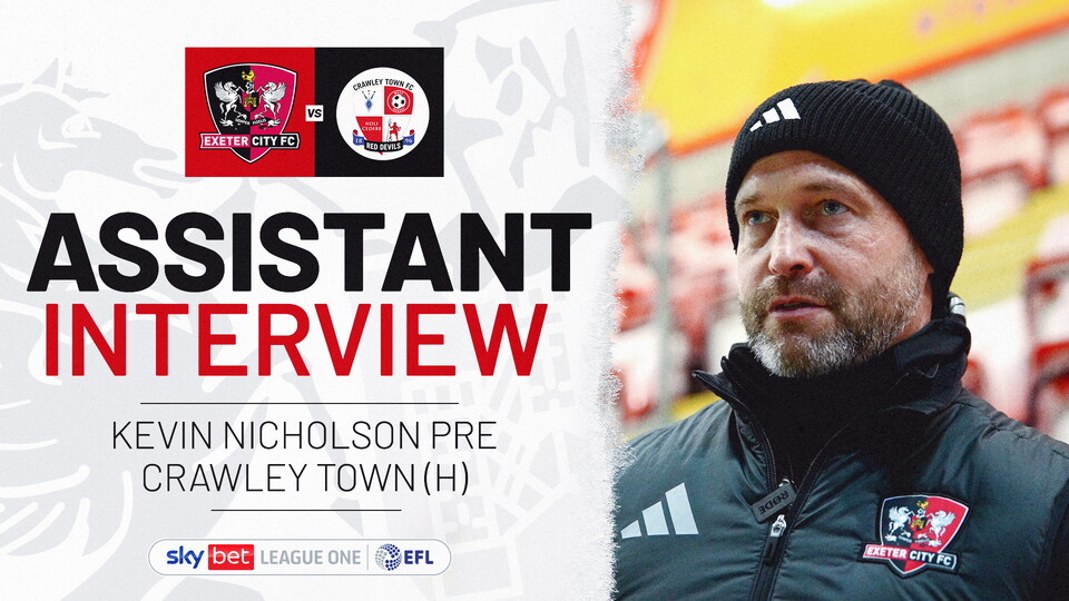 Kevin Nicholson pre Crawley