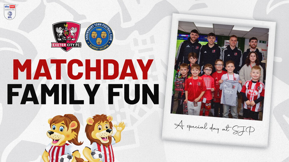 Matchday Family Fun: Shrewsbury Town 