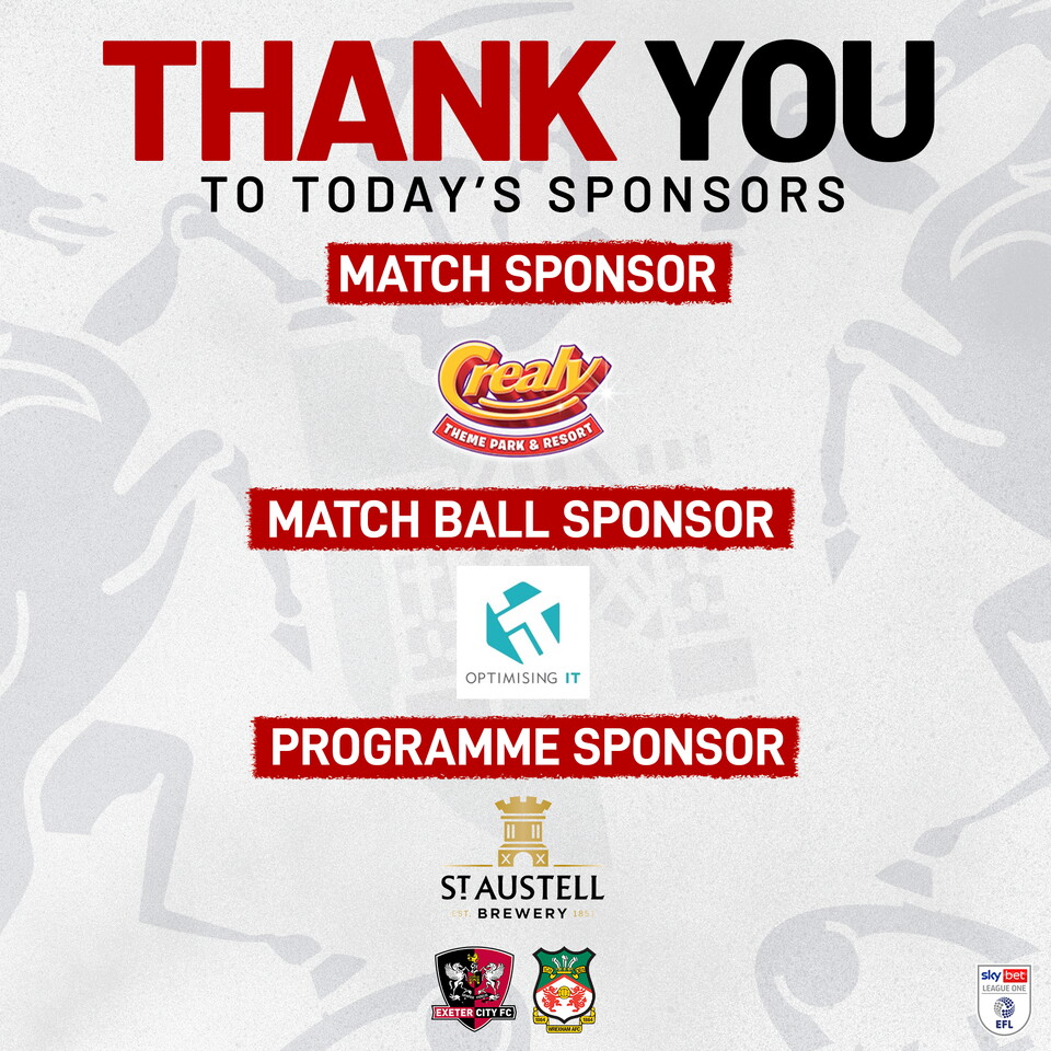 Wrexham match sponsors