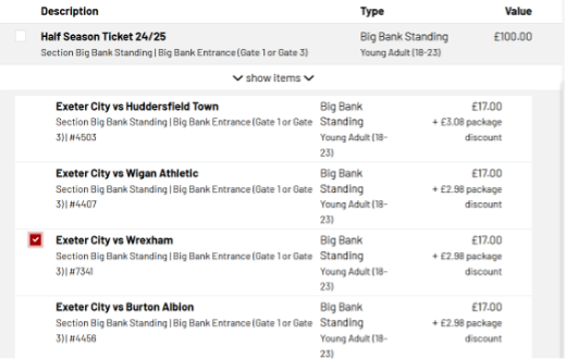 Ticket Forwarding example screenshot