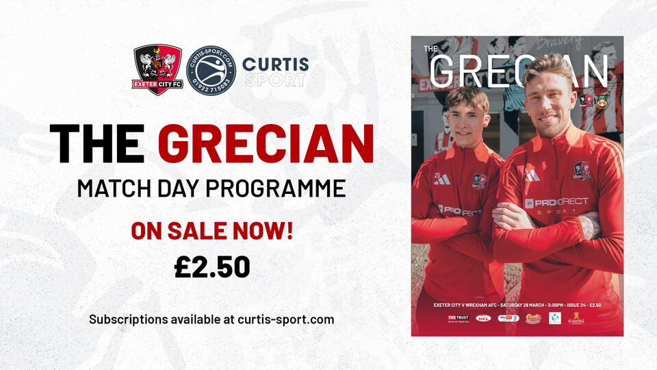 Wrexham match day programme promotional image