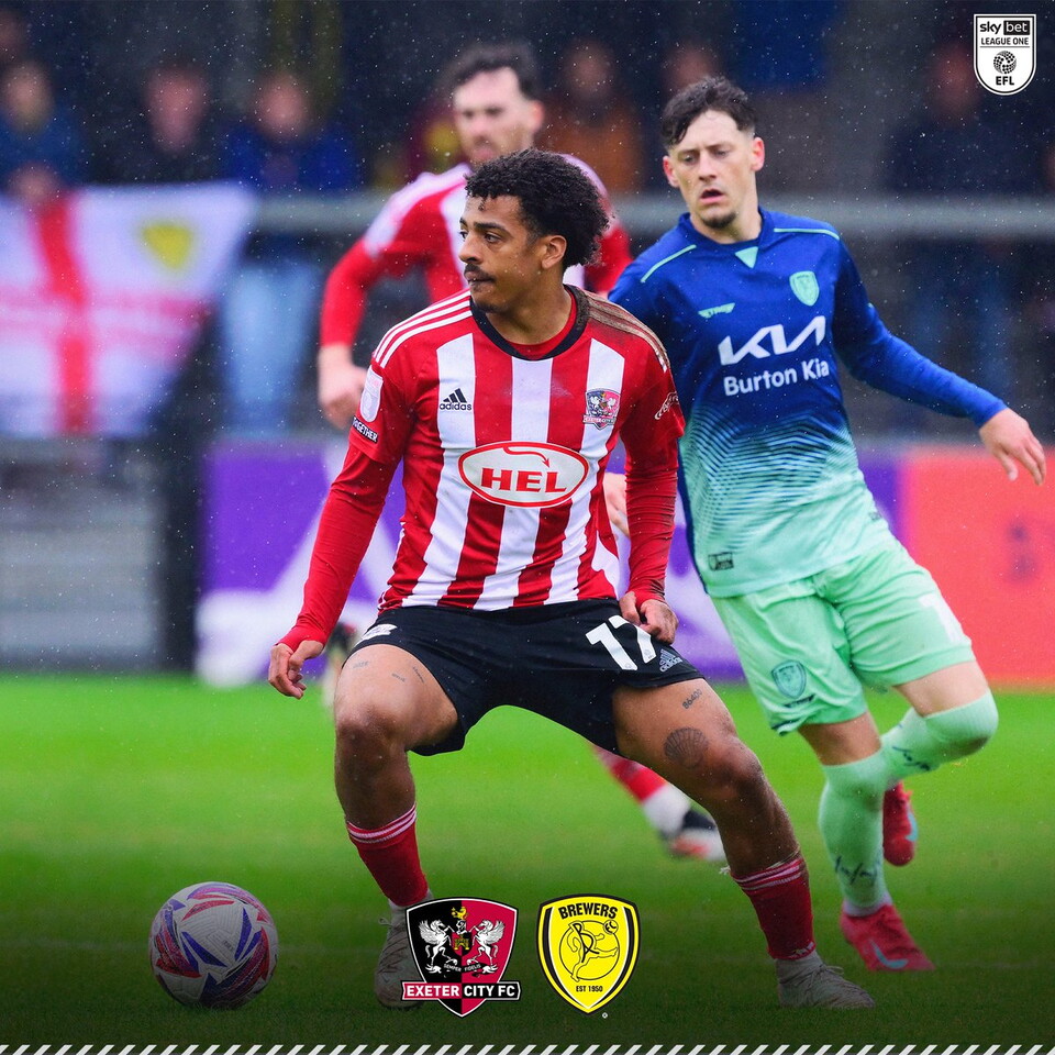 Caleb Watts in action against Burton