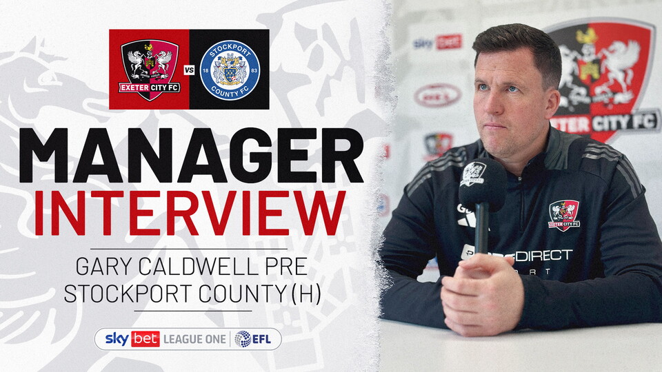 Gary Caldwell pre Stockport interview image