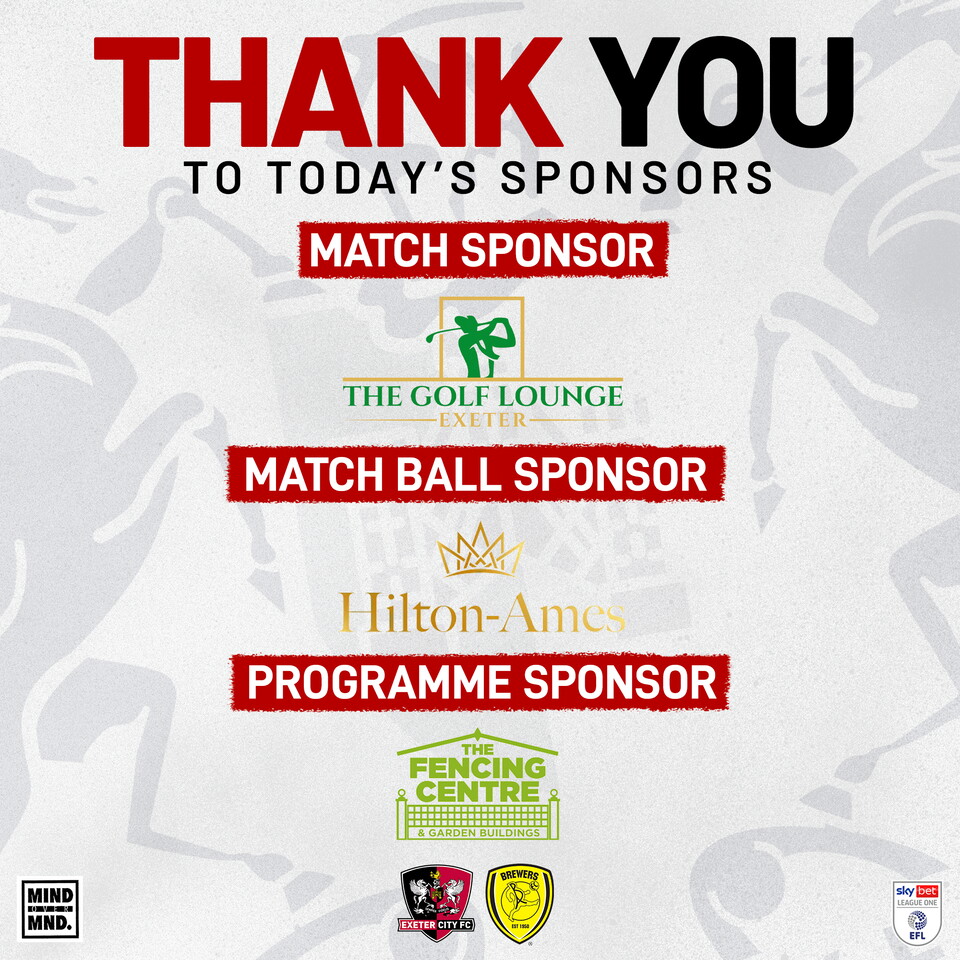 Burton Match Sponsors