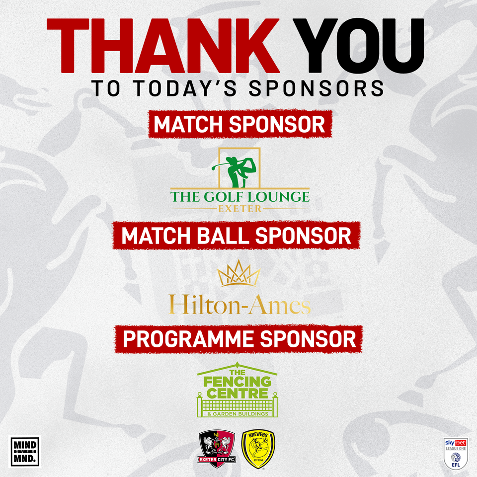 Burton Match Sponsors