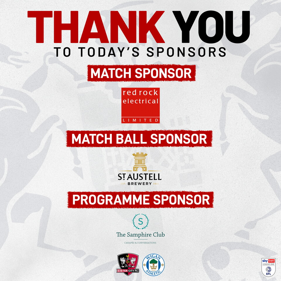 Wigan match sponsors