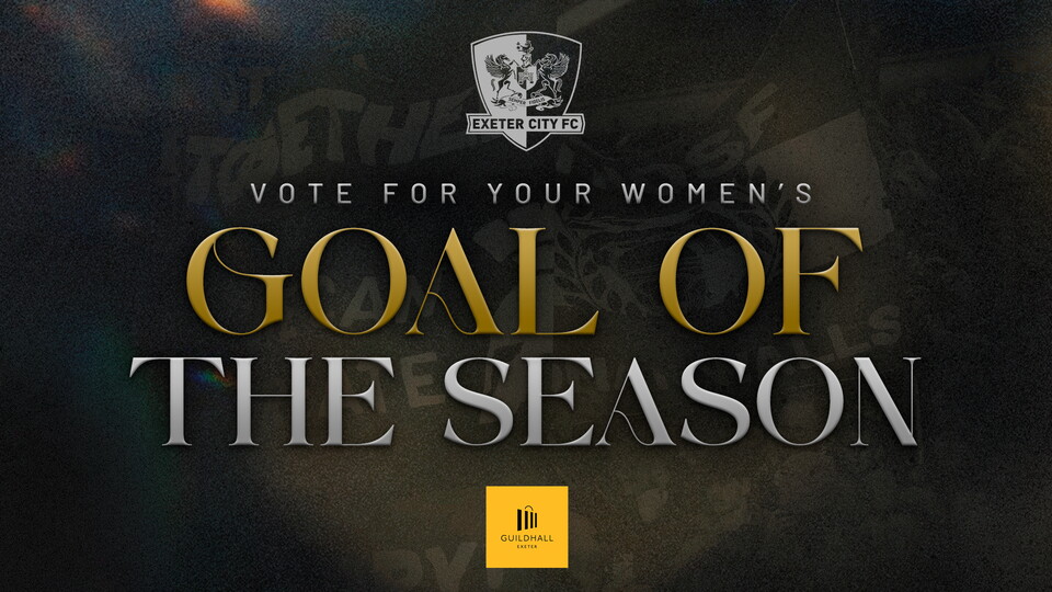 Graphic saying 'Vote for your women's goal of the season'