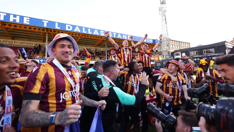Bradford celebrate