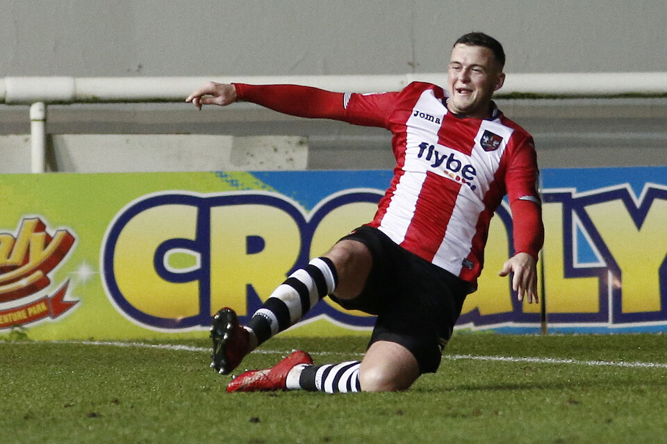 Pierce Sweeney celebrating