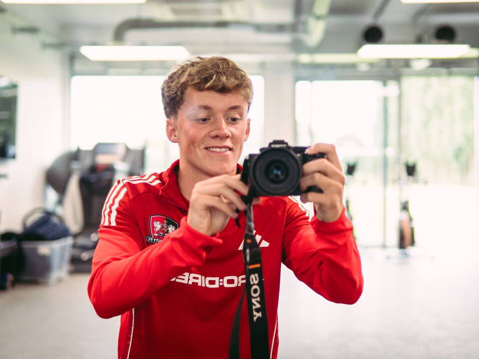 Ethan Brierley with camera