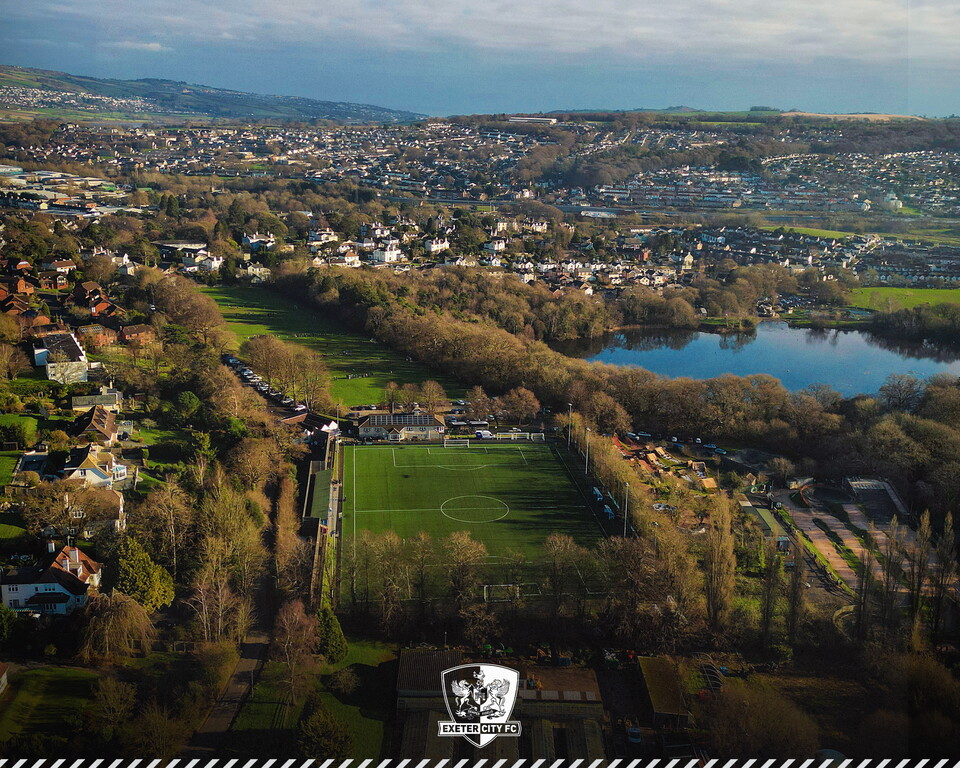 Ariel image of Coach Road with Newton Abbot in the background