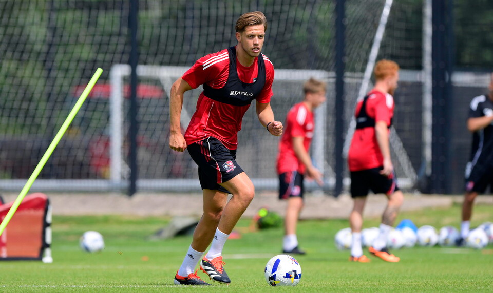 Jack Fitzwater in training