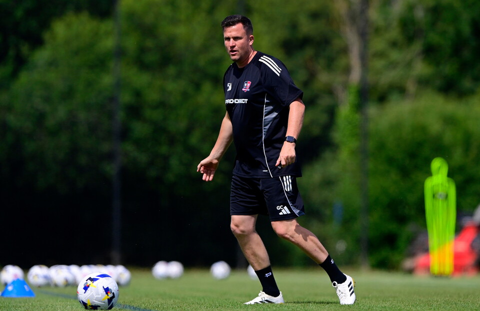 Gary Caldwell in traning