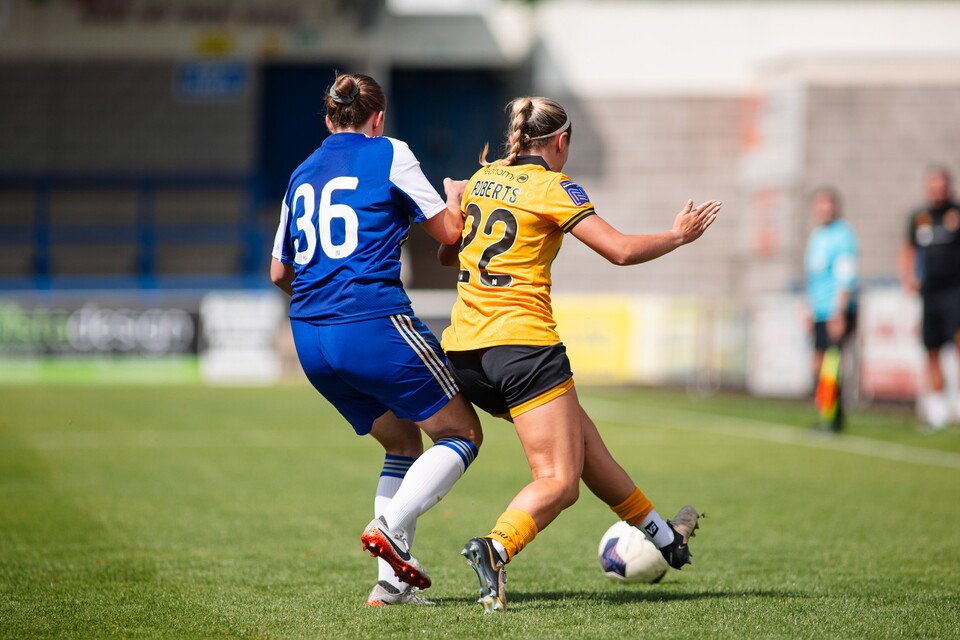 Women's match action from Wolves v City
