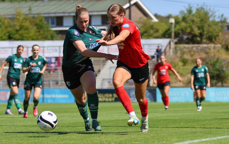 Lewes v Watford Match action