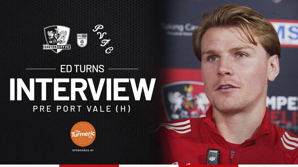 Ed Turns pre Port Vale 