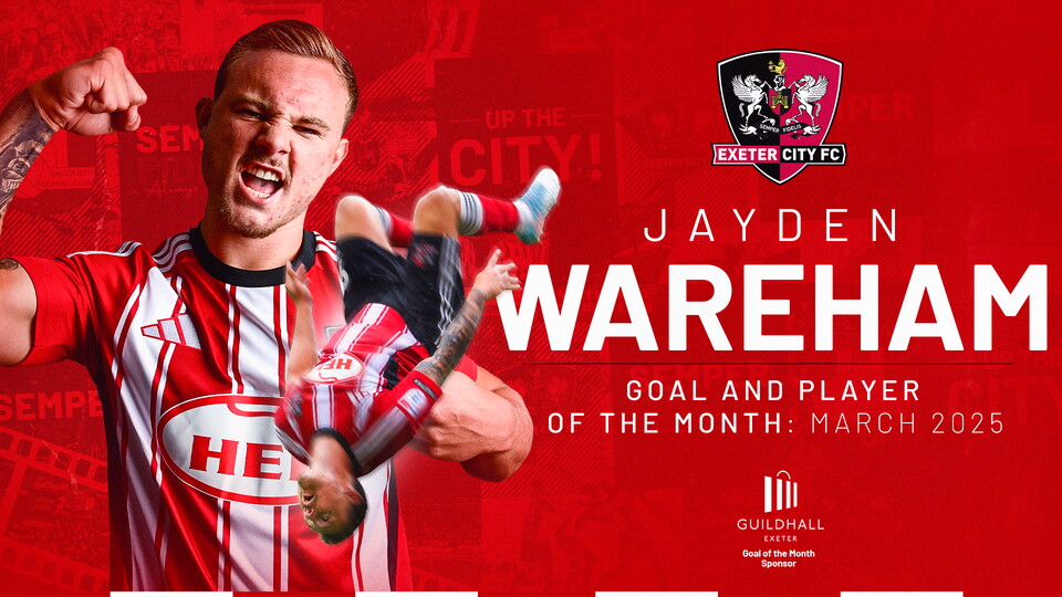 Goal and Player of the Month