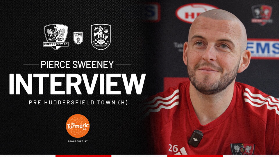 Pierce Sweeney pre Huddersfield Town (H)