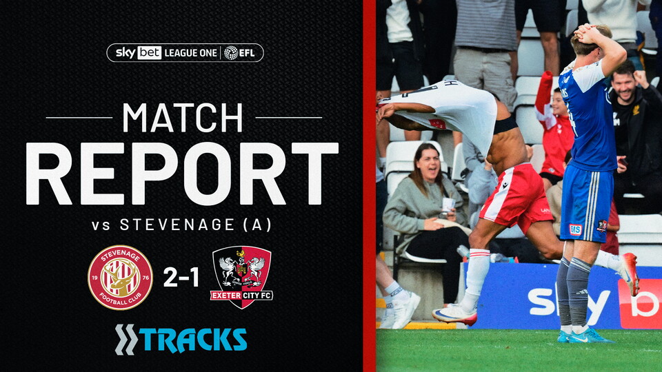 Match Report graphic for Stevenage 2 Exeter City 1