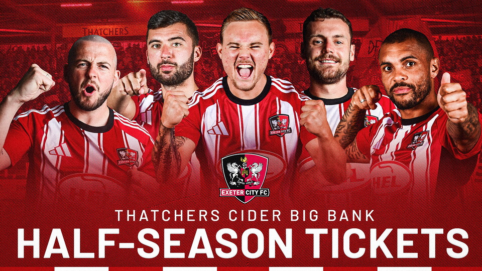 Half Season Tickets now on sale