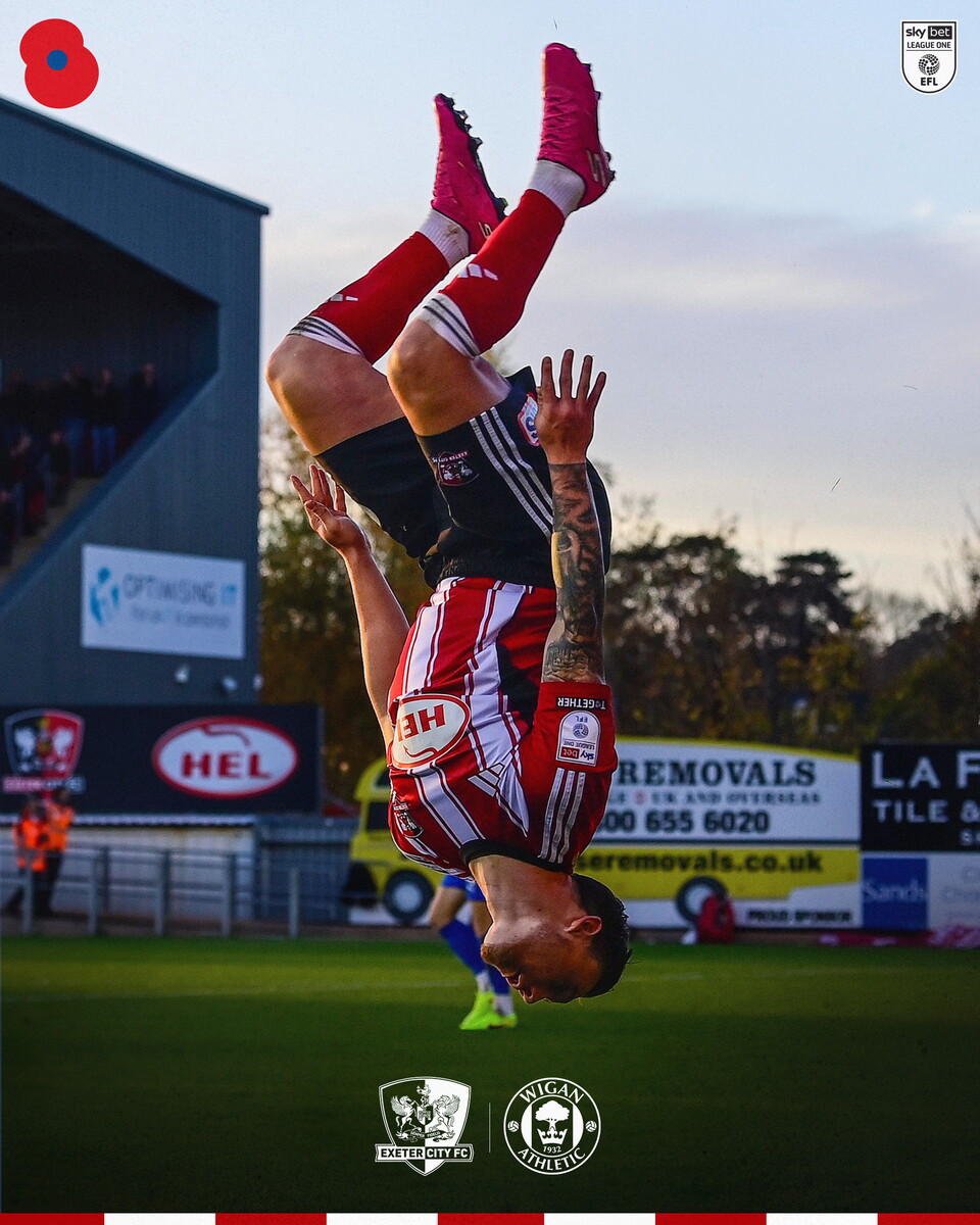 Jayden Wareham celebrates scoring