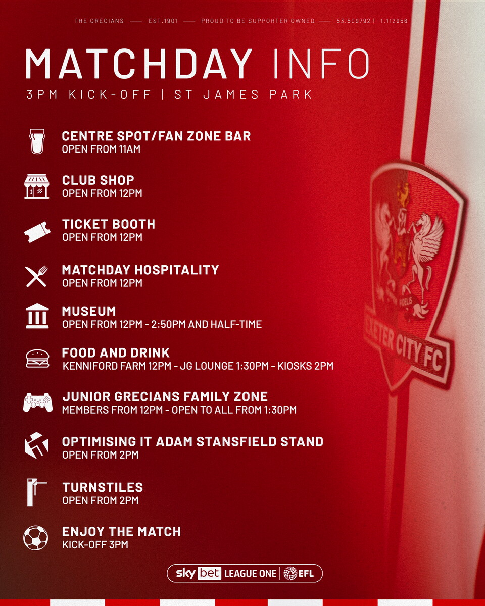 Matchday info for a 3pm kick-off at SJP