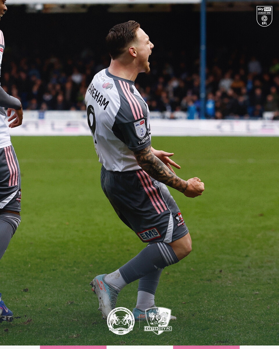 Jayden Wareham celebrates his hatty!