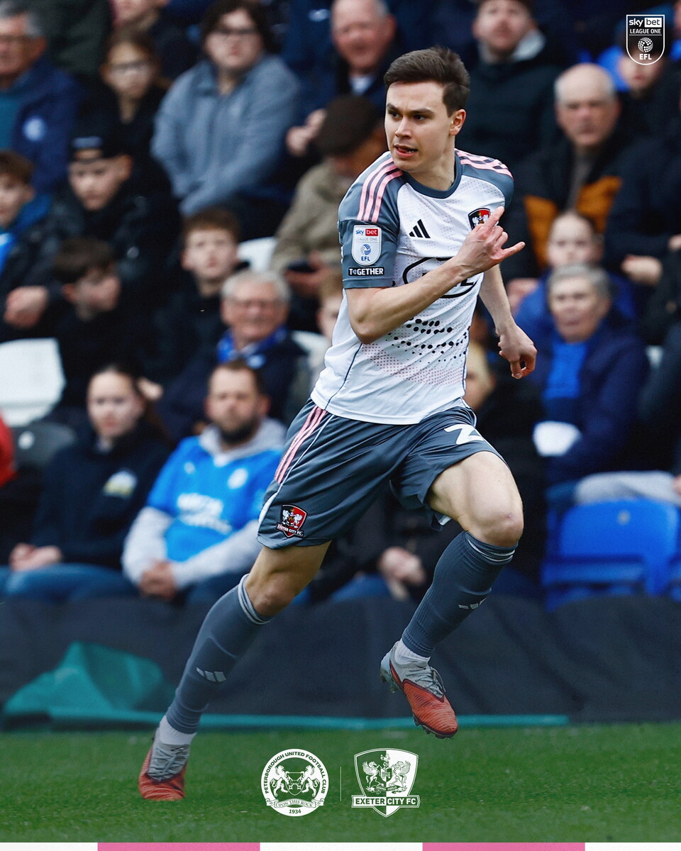 Timur Tutierov in action at Peterborough