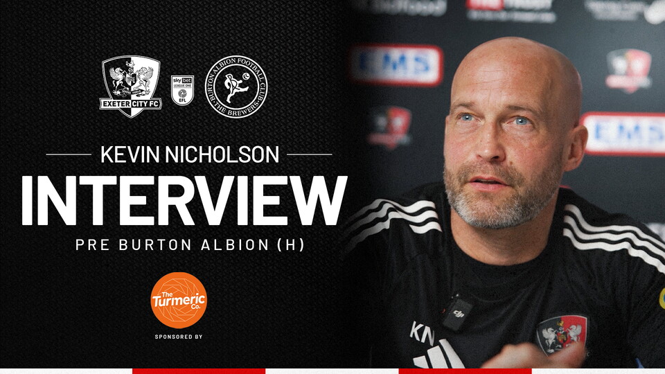 Kevin Nicholson pre Burton Albion