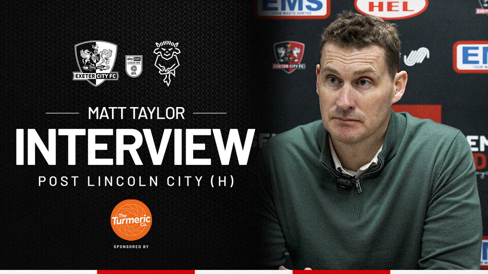 Matt Taylor post Lincoln City