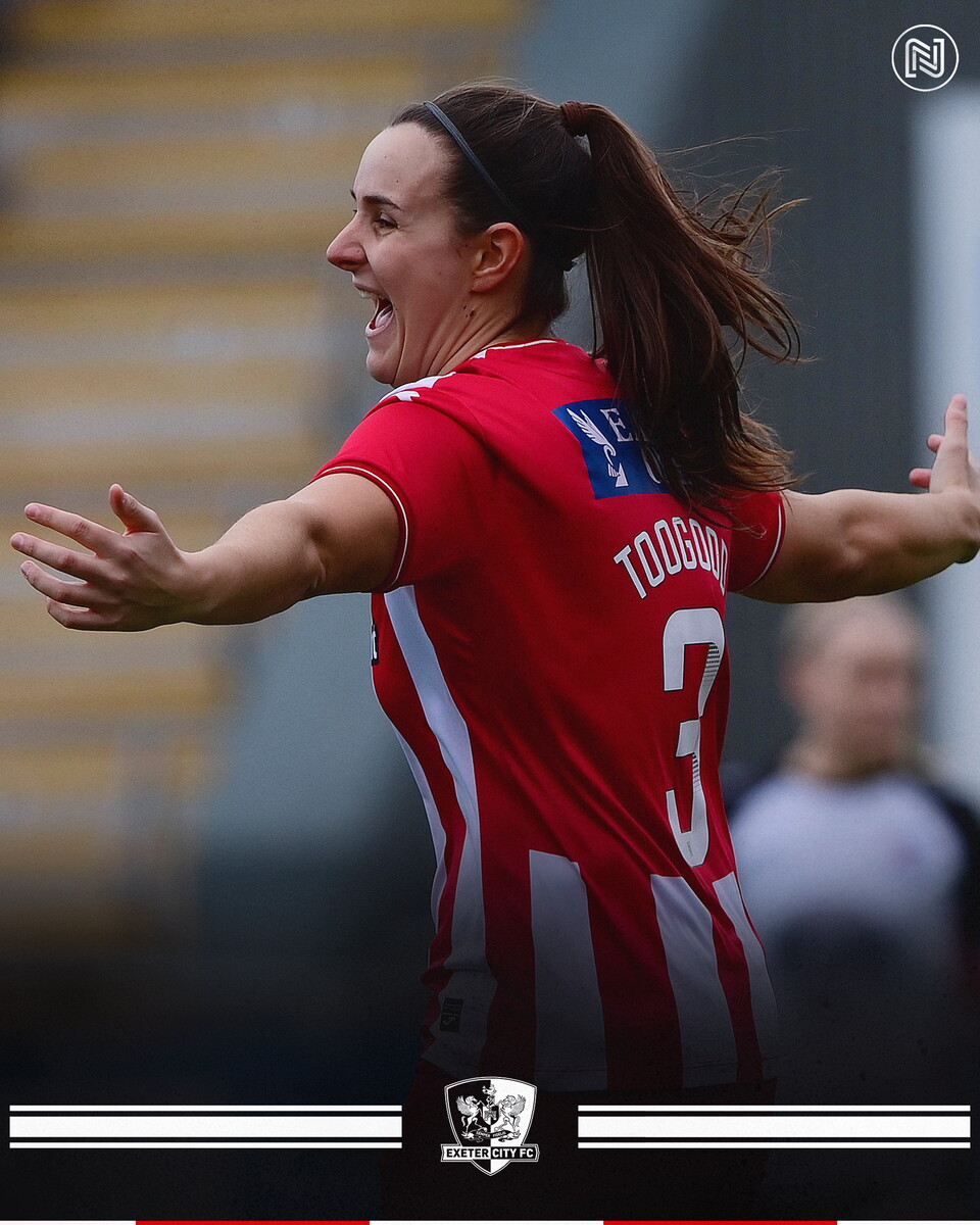 Emily Toogood celebrating a goal