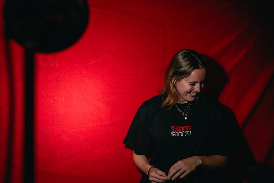 Image of Saskia Heard after signing for Exeter City Women