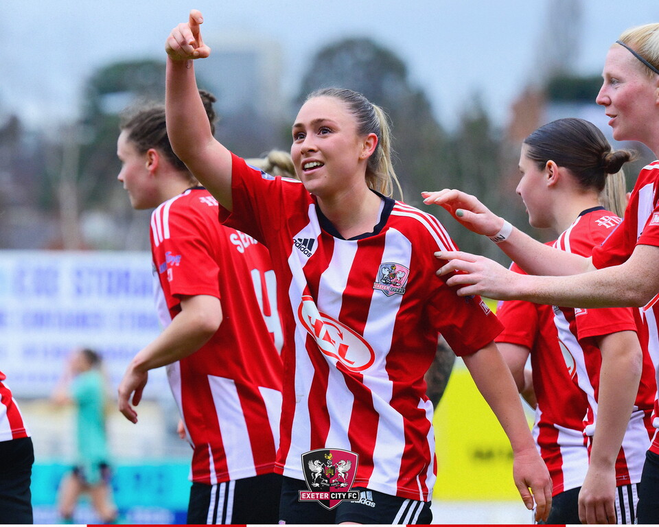 Image of Maya Kendell celebrating during her first spell with City in 2025