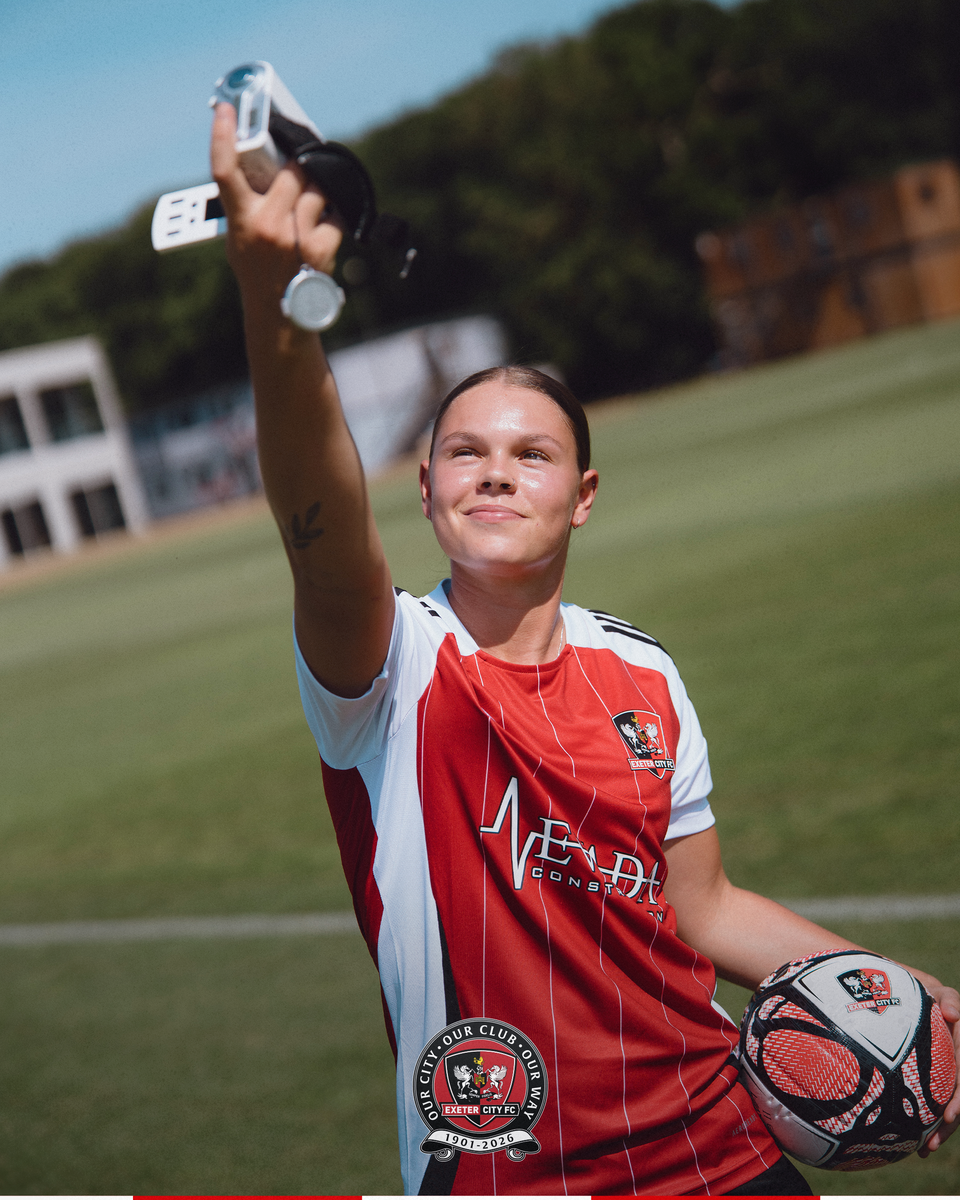 Image of Emily Pitman at Exeter City's training ground