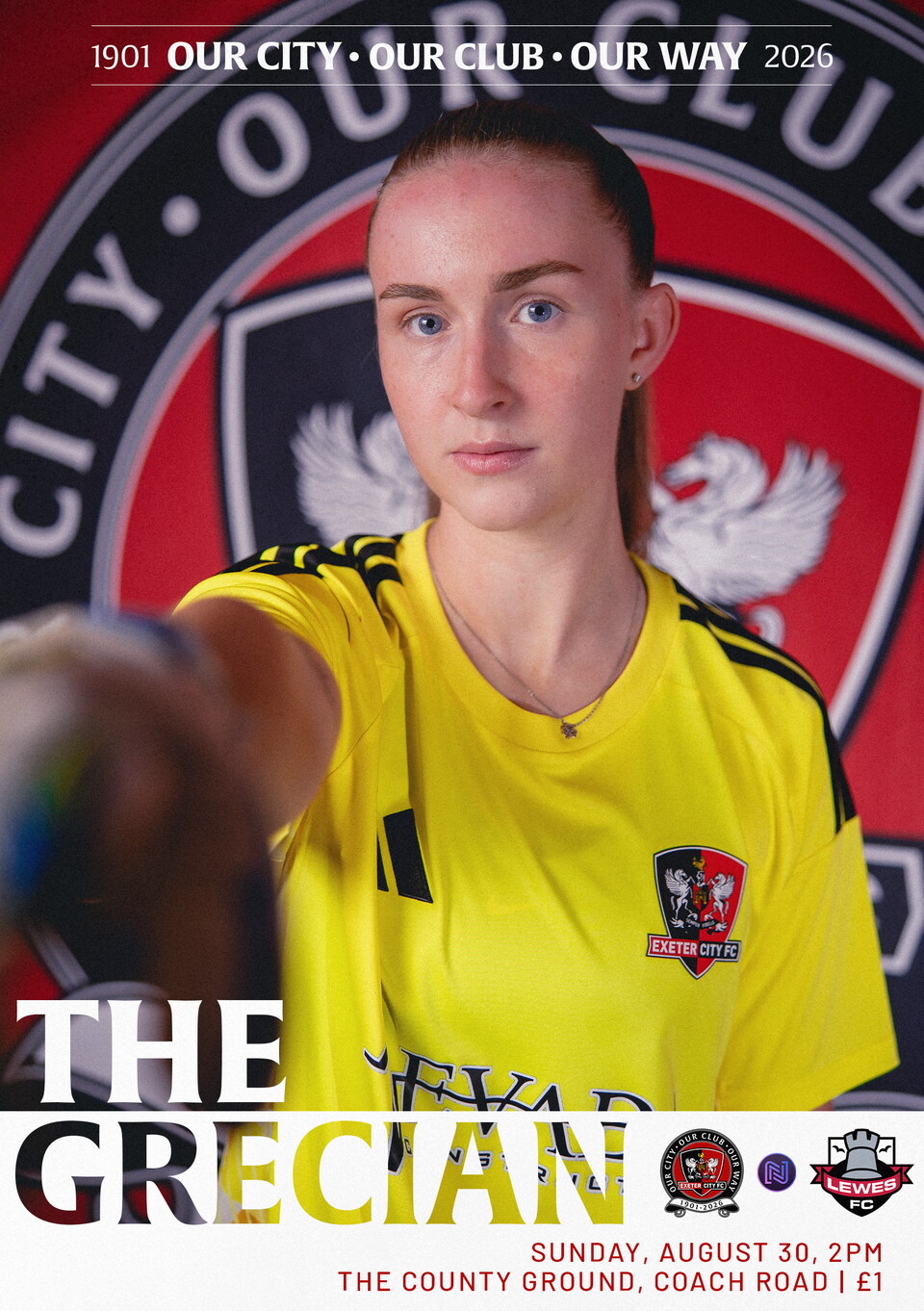 Front cover of the grecian programme vs lewes