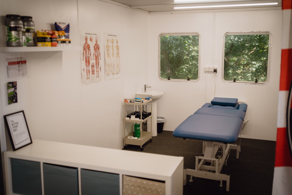 Image of the physio area in the new women's hub.