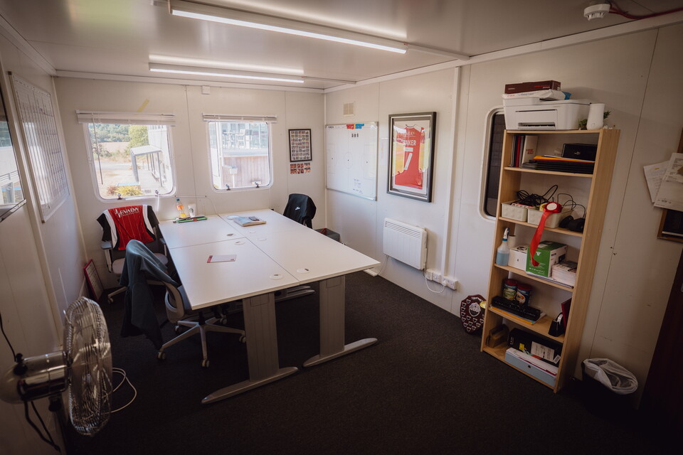 Image of the office area in the new women's hub.