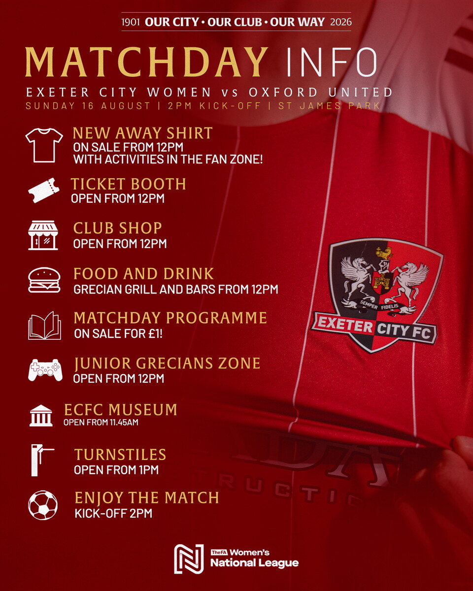 Match info graphic for City Women v Oxford United