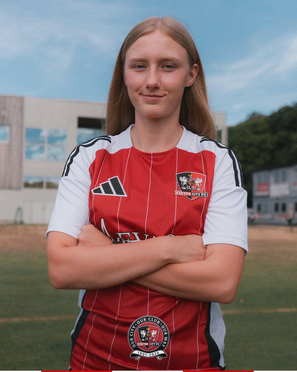 Image of Nia Lewis at Exeter City's training ground