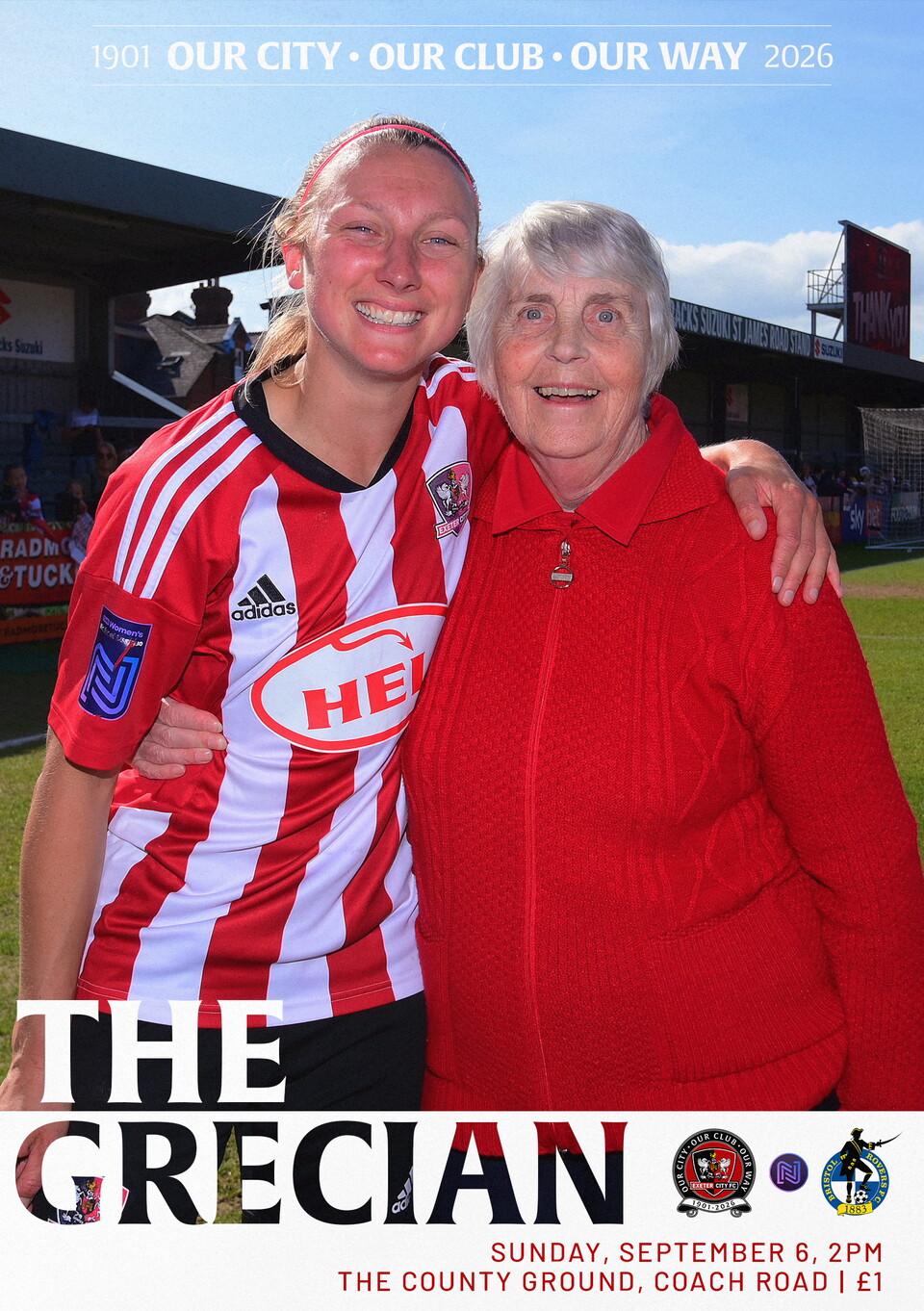 Exeter City Women vs Bristol Rovers programme cover