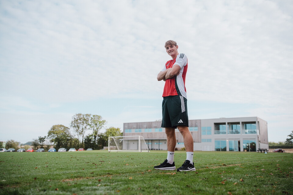 Jack Taylor at the Cliff Hill Training Ground
