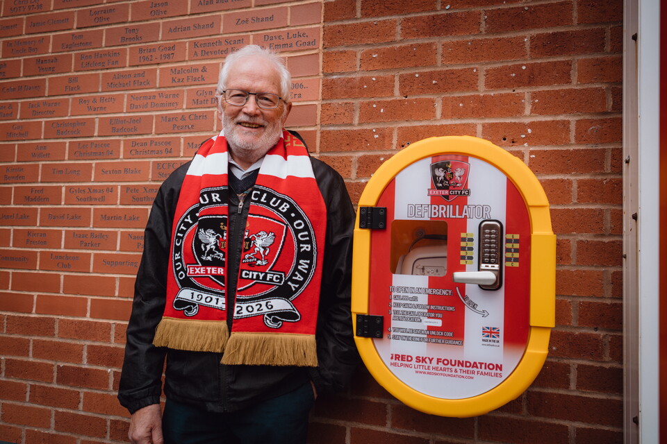 Andy Hannah near the Club Shop