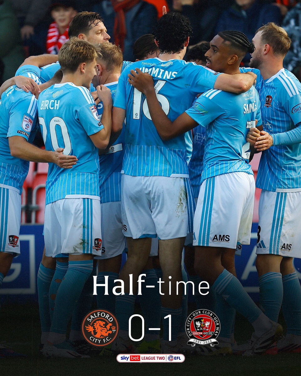Half time Salford