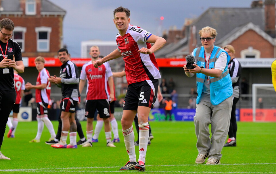 Jack Fitzwater celebrates