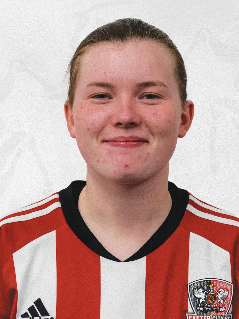 Markia Legg profile picture in a red and white home shirt